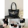 Elegant And Spacious Pu Tote Bag For Women Modern Urban Minimalist Style Perfect For Daily Use