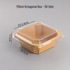 Disposable Octagonal Kraft Paper Food Container