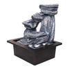 Tabletop Water Fountain | Polyresin Indoor Outdoor Water Fountain with LED Lights | Home Decor, Office, Living Room