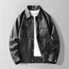 New Trend Jacket Men's Leather Jacket Men's Trend Casual Fashion Versatile Light Luxury Men's Leather Jacket