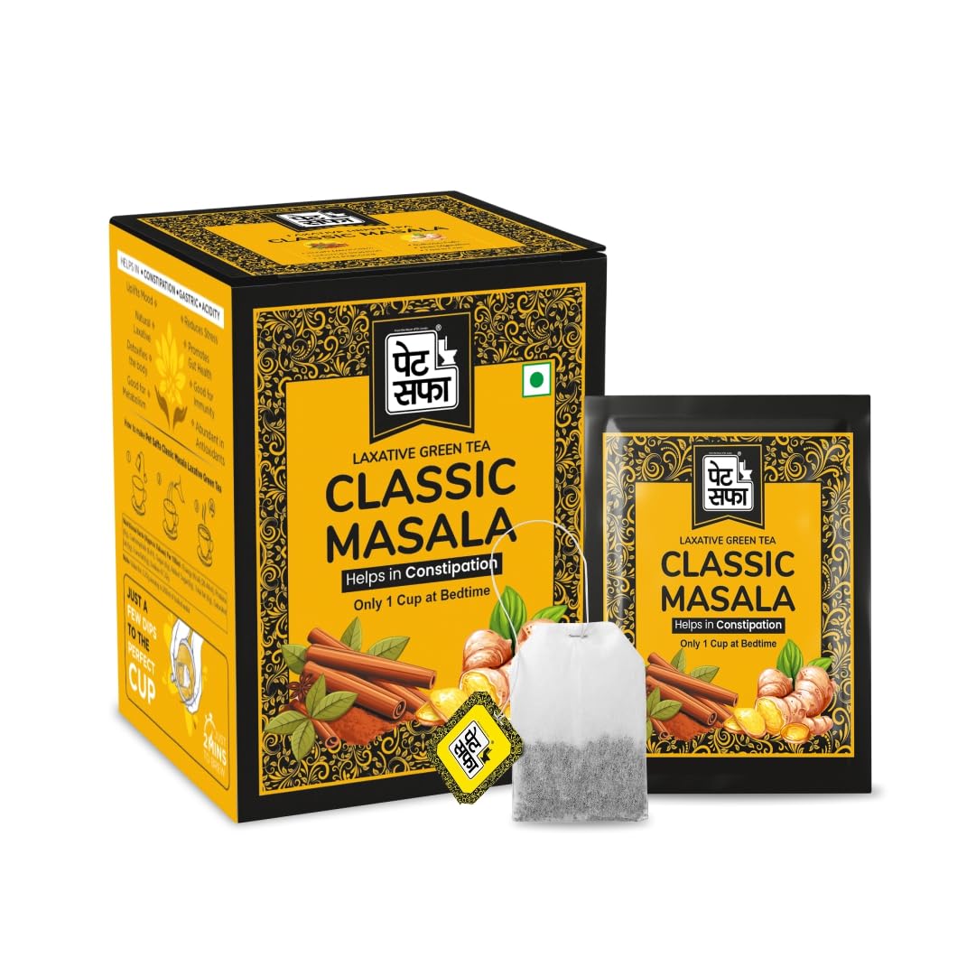 Pet Saffa Laxative Green Tea Classic Masala- 25 Tea Bags