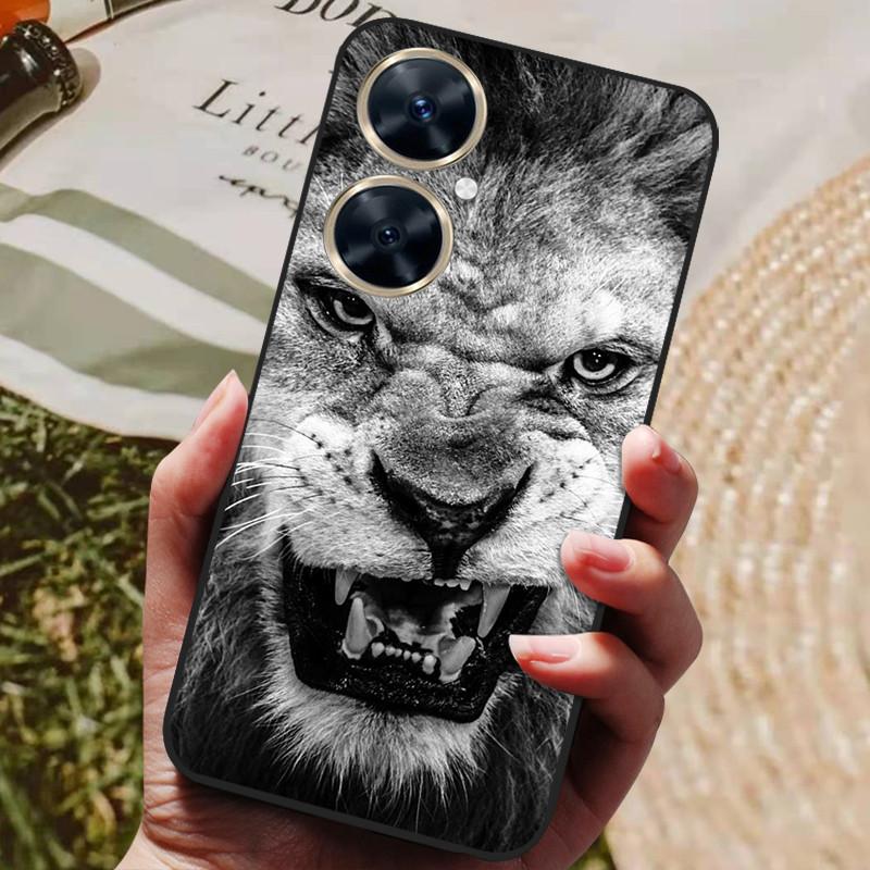 Für Huawei Nova 11i Hülle Nova11i 11 i Schwarzer Wolf Weiche TPU Silikon Rückseite Für Huawei Nova 11i MAO-LX9 Handyhülle Funda Coque