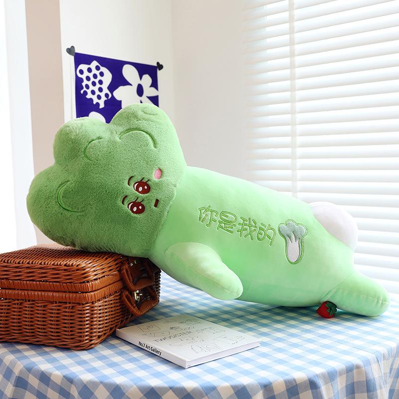 

Очаровательная мультяшная плюшевая игрушка-подушка в виде капусты из сверхмягкой кристаллической ткани, разных размеров 35cm/13.78in зелёный