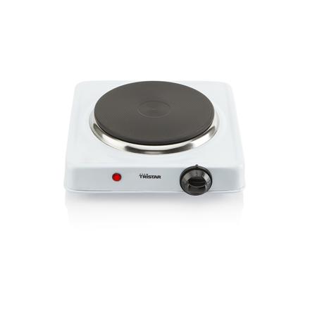 Tristar | Freistehende Tischkochplatte | KP-6185 | Anzahl der Kochplatten/Kochzonen 1 | Drehregler | Schwarz, Weiß | Elektrisch