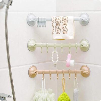 1 Stück Kunststoff Saugnapf Küchenhänger Organizer Bad Kleidung Handtuch Badezimmer Haken Kochwerkzeug Flexibles Aufbewahrungsregal Ablage