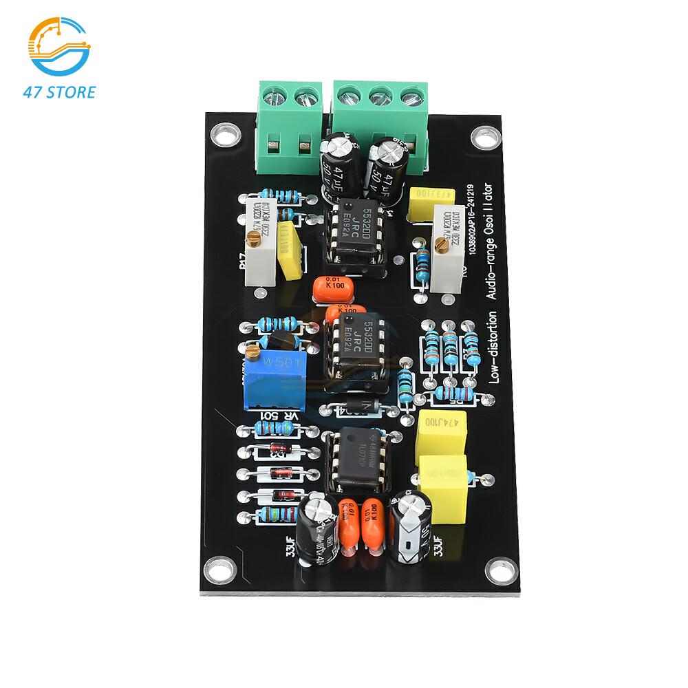 1000Hz Sine Wave Signal Generator NE5532 Chip Ultra-low Distortion Oscillator Circuit Board Power Supply ± 15V 30mA