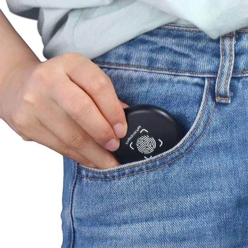 1 Pieza Nuevo 5.8cm Almohadilla de Sello Mini Impermeable Almohadilla de Tinta para Huellas Dactilares Portátil Negra/Roja/Azul Almohadilla de Tinta para Huella de Pulgar Identificación Seguridad