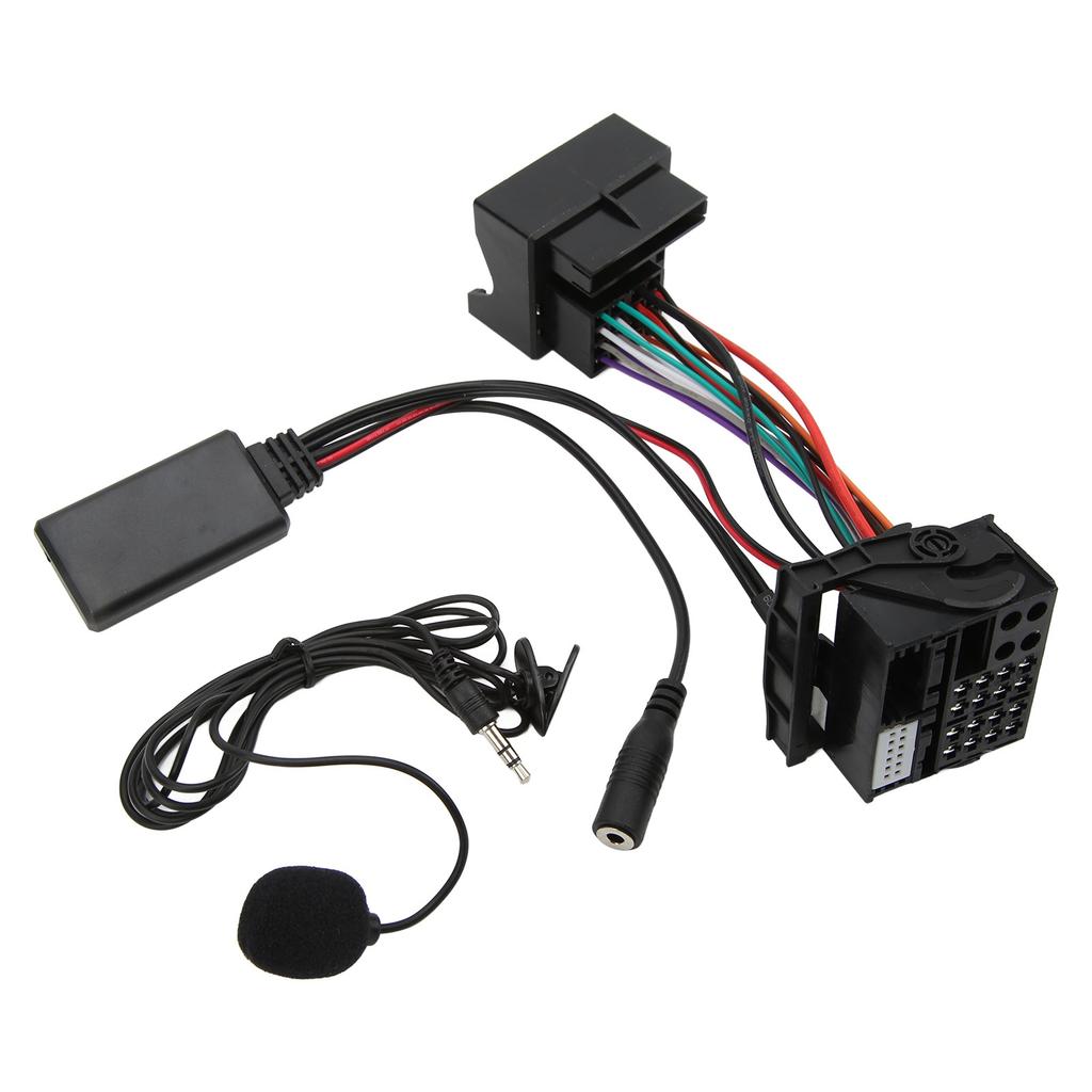Bluetooth 5.0 AUX In Cable Car Stereo Audio Adapter Replacement for RCD310 RCD510 RNS510with Power Line