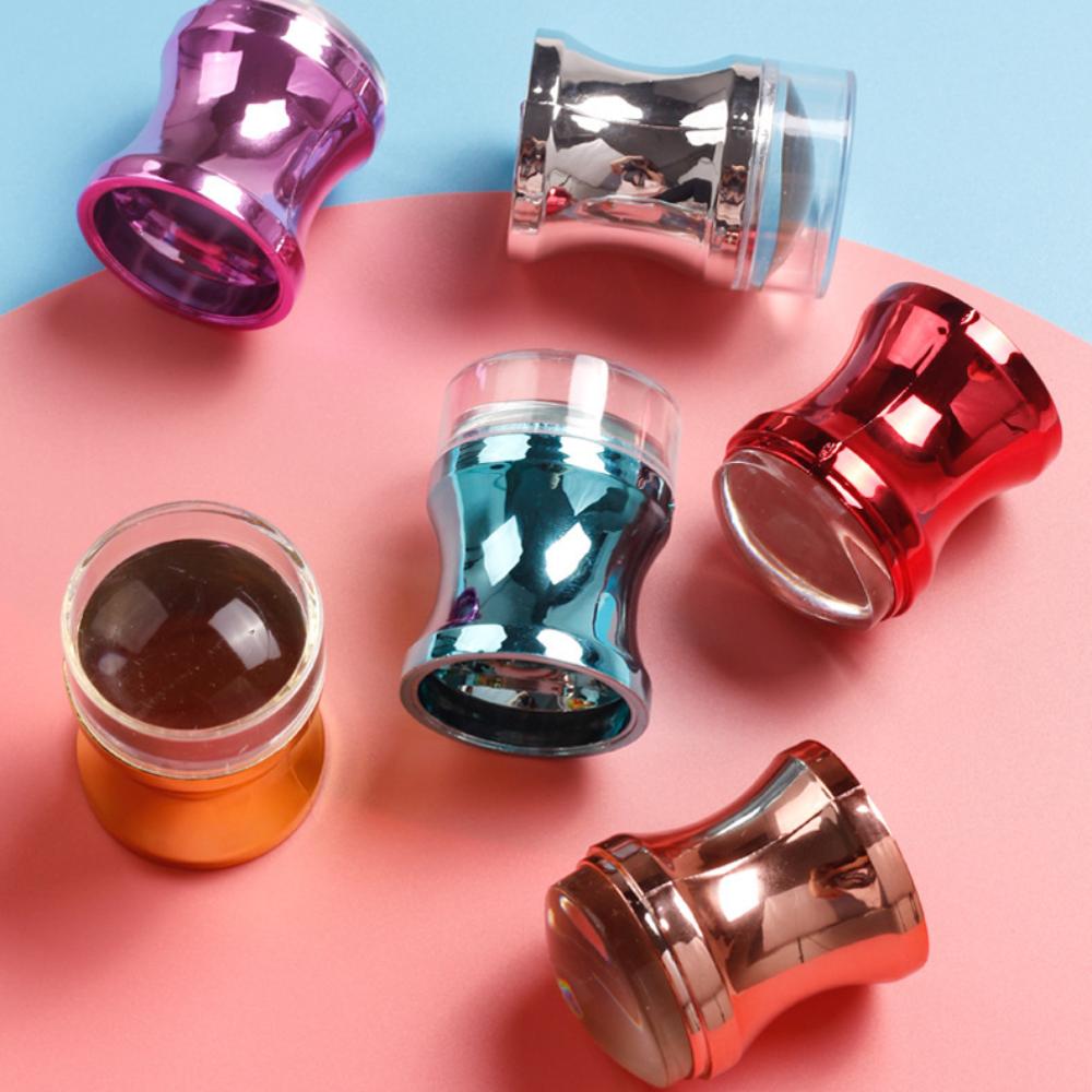 

Transparent Jelly Silicone Stamp DIy Nail Printing Tool Nail Stamp Printing Tool Nail Salon серебряный