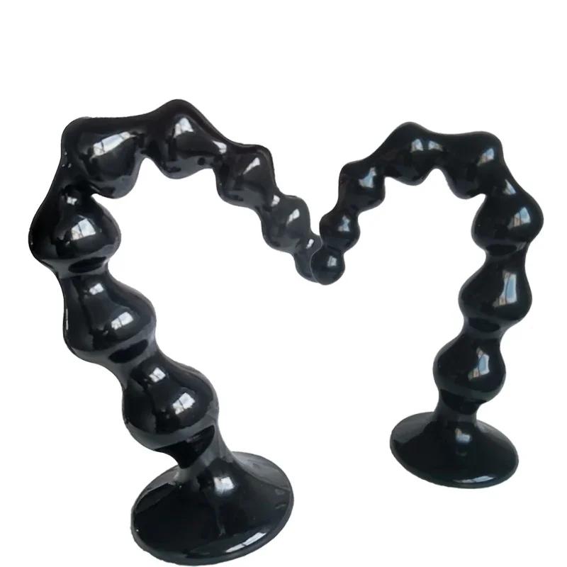 Sexspielzeug Dildo Anal Lang Perlen Saugnapf Großer Po Plug Dilatator Prostata-Massagegerät Ehemann Erotische Artikel für Erwachsene Männer Frauen Schwul
