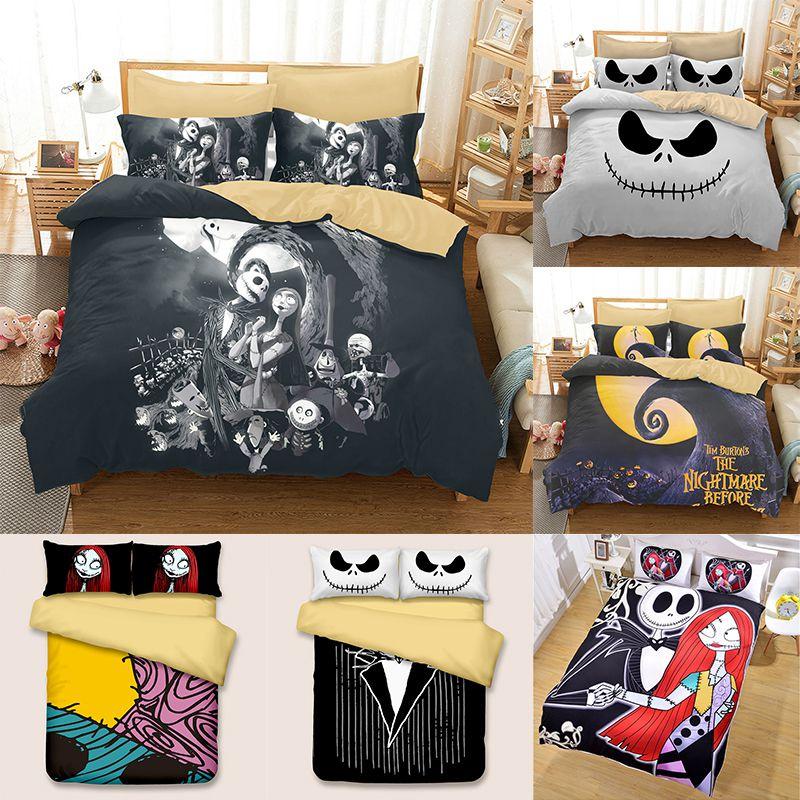 New Nightmare Hot Before Christmas Jack Duvet Cover Sets Quilt Cover Bedding