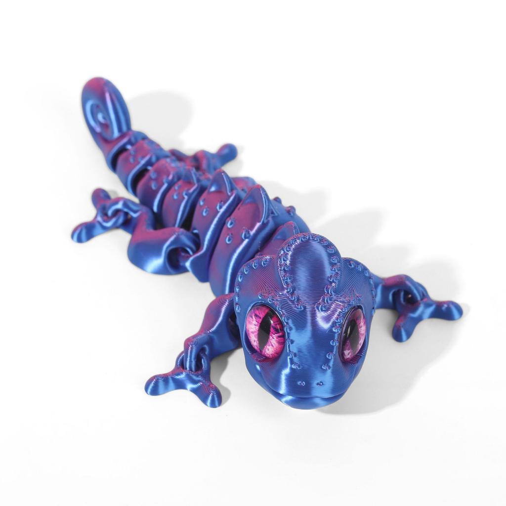 3D Tisk Chameleonské Figurky Vícekloubové Pohyblivé Simulační Oči pro Domácí Doplňky Dětské Hračky Dárek Dekorace Obývacího Pokoje