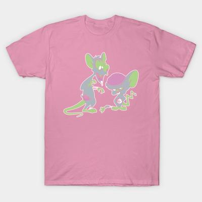 T Shirt Women Pinky And The Brain Harajuku Print Kawaii Tshirt Summer Short Sleeve Female T-Shirt Top Tee