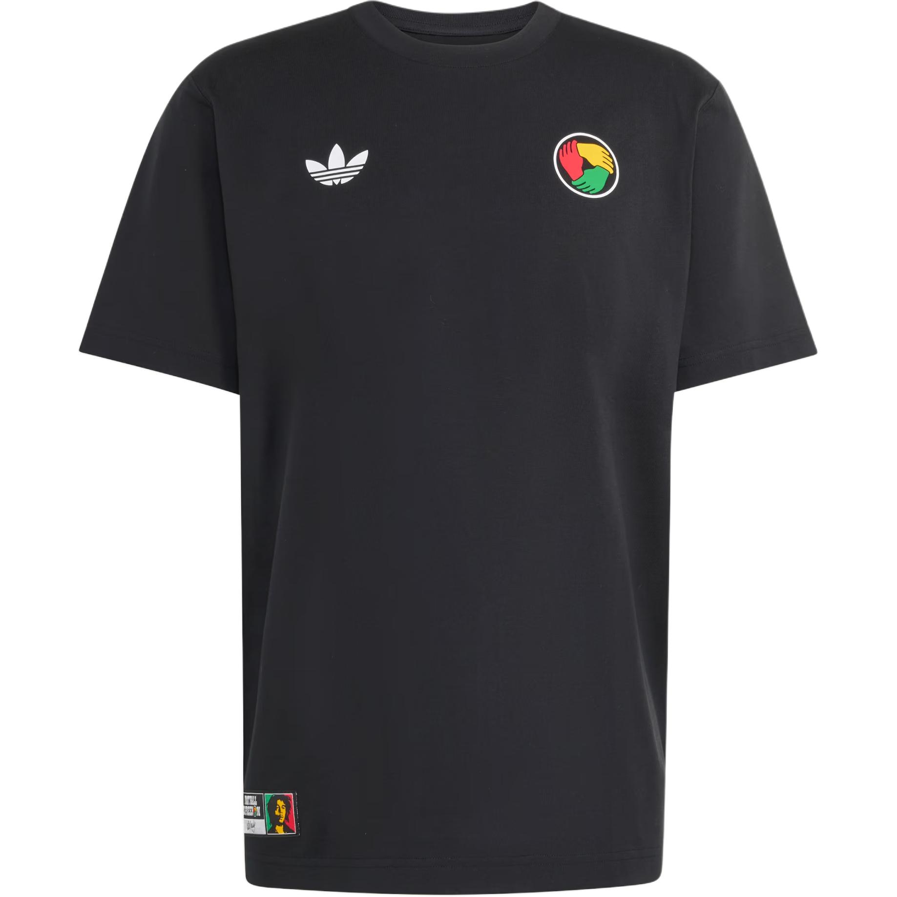 Adidas Originals X Bob Marley Collaboration OG Series Cotton Crew Neck Pullover Football Short Sleeve T-Shirt Men T-Shirts KD2420 L