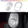 3 X Chrome Car Ignition Engine Start Stop Button Cover Trim For BMW 1 2 3 4 3GT F30 F34 F32 F33 F20 F22 F21 F23 F31 F36 Interior