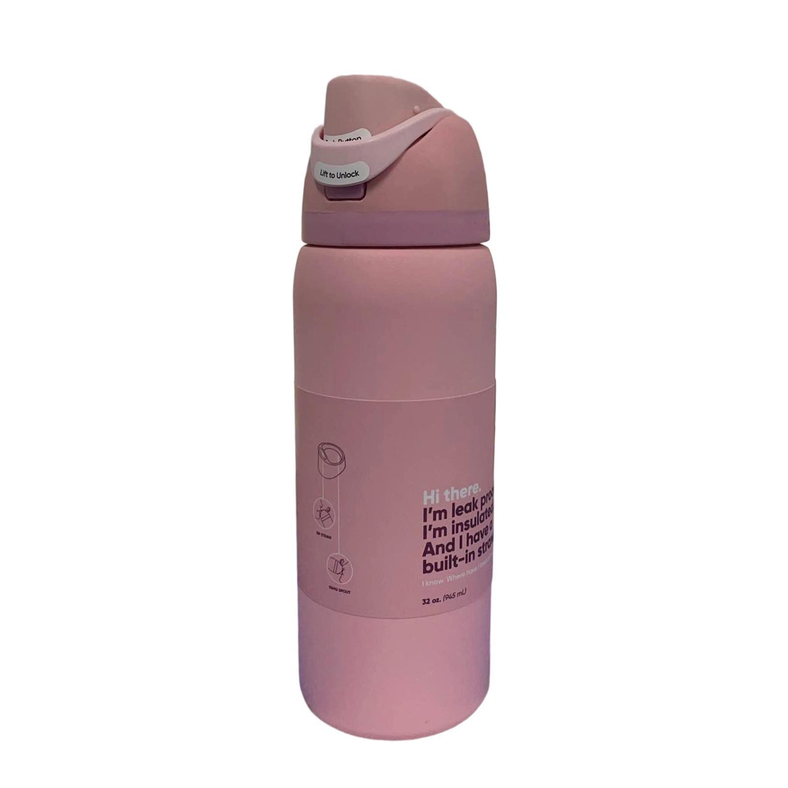 

Вакуумный чайник для занятий спортом на открытом воздухе из нержавеющей стали, ручная чашка с трубочкой, двухслойная вакуумная чашка объемом 32 унции One Size