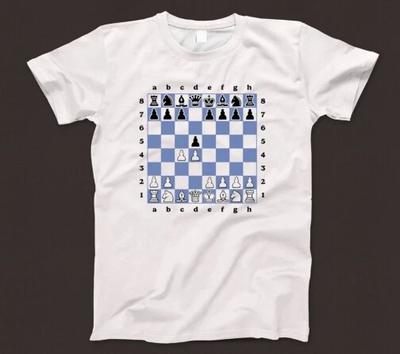 Camiseta de Xadrez 644 Jogo de Tabuleiro Xeque-Mate O Gambito da Rainha Bispo Rei Grande Mestre