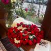 Плед 'Букет Роз' ко Дню Святого Валентина - 99 Дизайн со Свежими Цветами Подарок Девушке