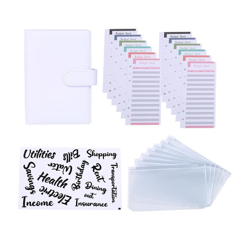 A5/A6 Crocodile Budget Planner Cash Envelope Binder With Budget Envelopes A6 Binder Pockets Cash Envelope Wallet For Budgeting