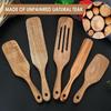 Non Stick Long Handle Spatula Natural Wood Kitchen Leakage Shovel Baking Scraper  Kitchen Tools