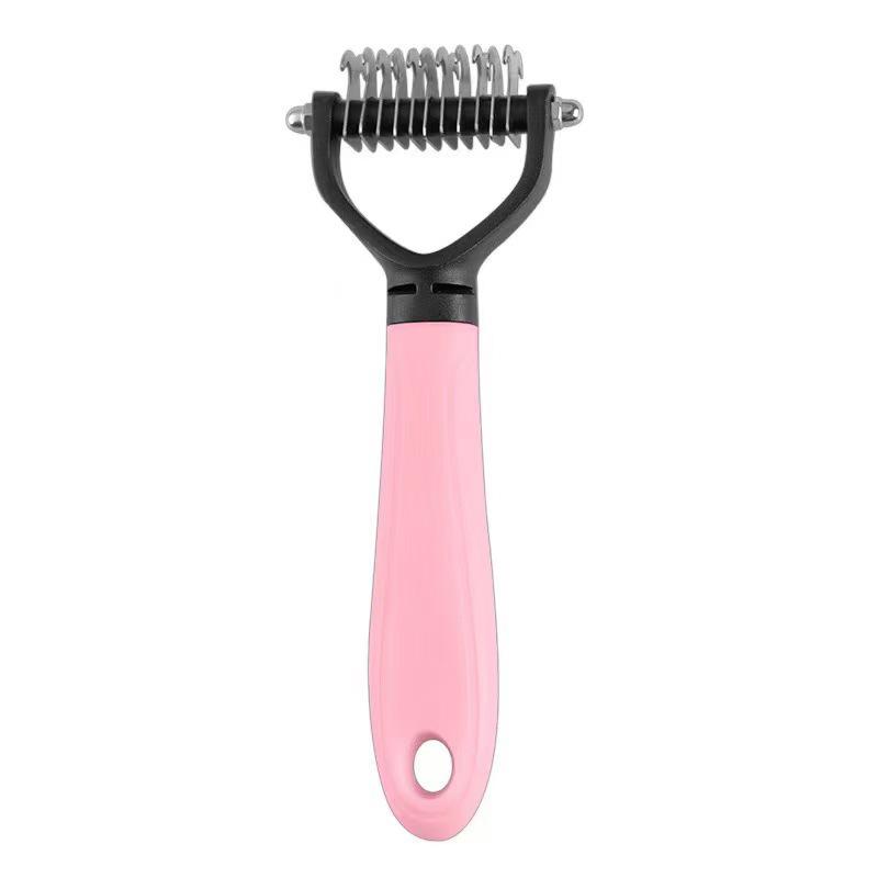 Double-Sided Pet De-Matting Comb for Dogs & Cats - Grooming & Hair Removal Tool