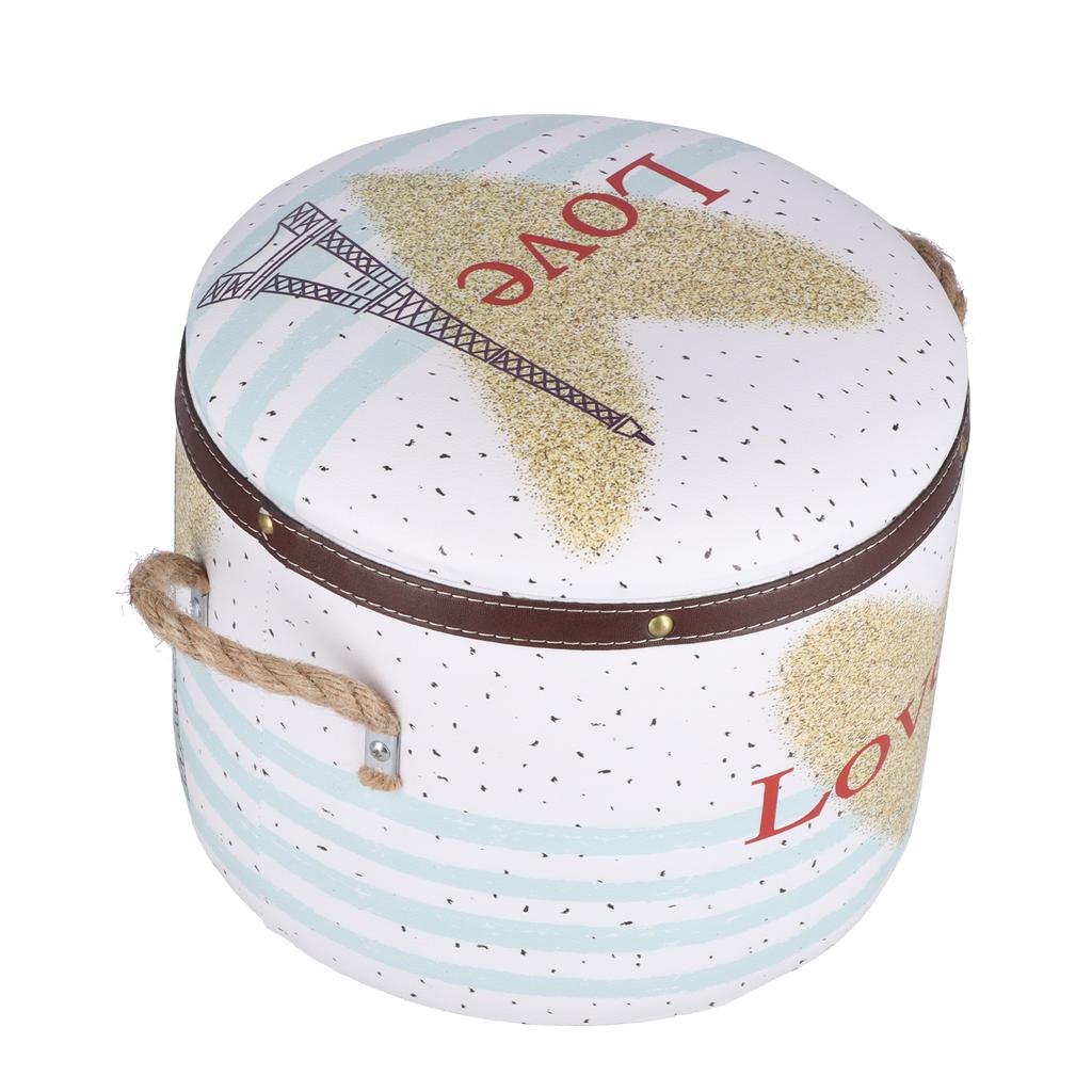 Storage Stool Multifunctional Shoes Storage Footstool with Lid for Household Bedroom Dining Room