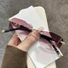 Ultra Light Frameless Diamond Cutting Reading Glasses Women Men Anti Blue Light Presbyopia Glasses Fashion Sun Shading Glasses