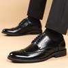 Mode Klassische Herrenschuhe Formell Mode Lässige Lederschuhe Retro Brogue Schuhe Rindsleder Business Anzugschuhe für Herren Hochzeitsschuh