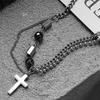 Kreuzkette Herren Titanstahl Nicht Verblassend Hochwertiges Gefühl Vielseitiges Persönlichkeitsdesign Sommer Accessoires Damen Trend Einfacher Schmuck