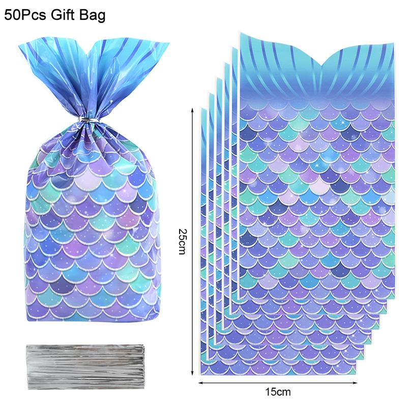 Little Mermaid Party Balloons 32inch Number Foil Balloon Kids Birthday Party Decoration Supplies Baby Shower Decor Helium Globos