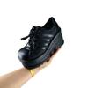 Platform muffin shoes women's new small height increase slope heel single shoes spring and autumn casual height increase women's shoes tide