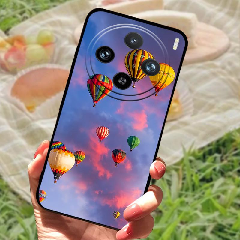 Etui do vivo X100 Pro Pokrowiec do vivo X100 Silikonowe Miękkie Marmurowe Czarne Zderzak Funda Coque dla vivo X100Pro X 100 Ochronna Obudowa