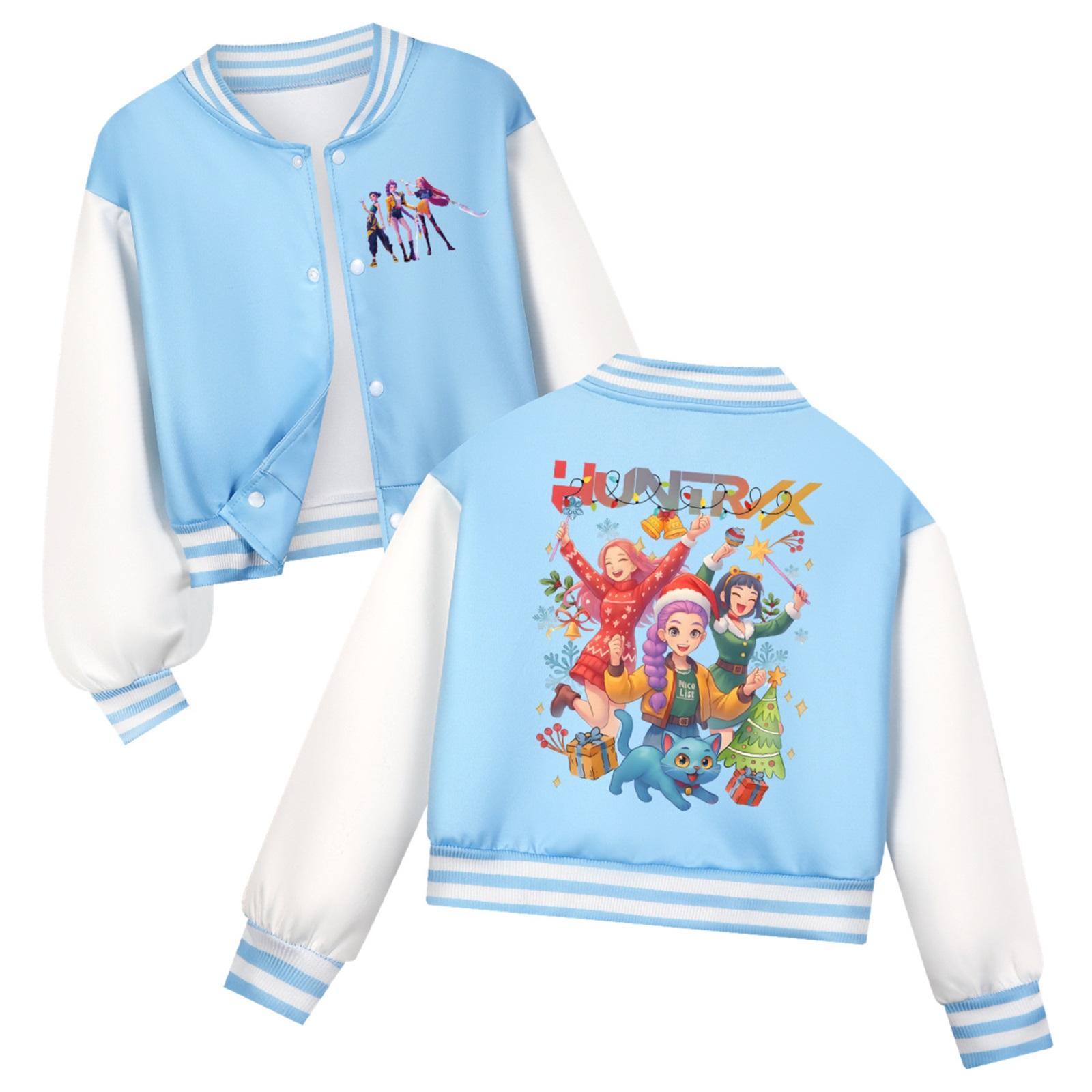 

Детский повседневный топ с круглым вырезом и рукавами семь штук с рождественским принтом 110