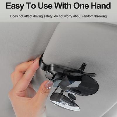 Auto Interior Sunglasses Hanger Anti Slip Eyewear Mount Sunglasses Storage Solution Provide Reliable Grip & Organization