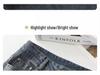 Spring 2026 Women's Chinese Style Embroidered Jeans: Trendy, Loose, Slimming Wide Straight-Leg Pants