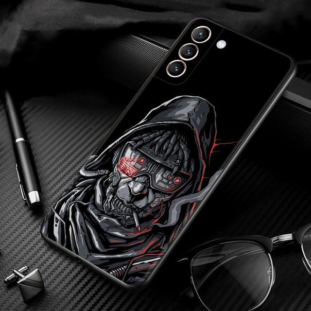 Japońska sztuka samurajska pokrowiec na smartfona do Samsung Galaxy S21 Ultra S20 Fe S10 Plus S9 S10e S10lite Shell miękkie Fundas