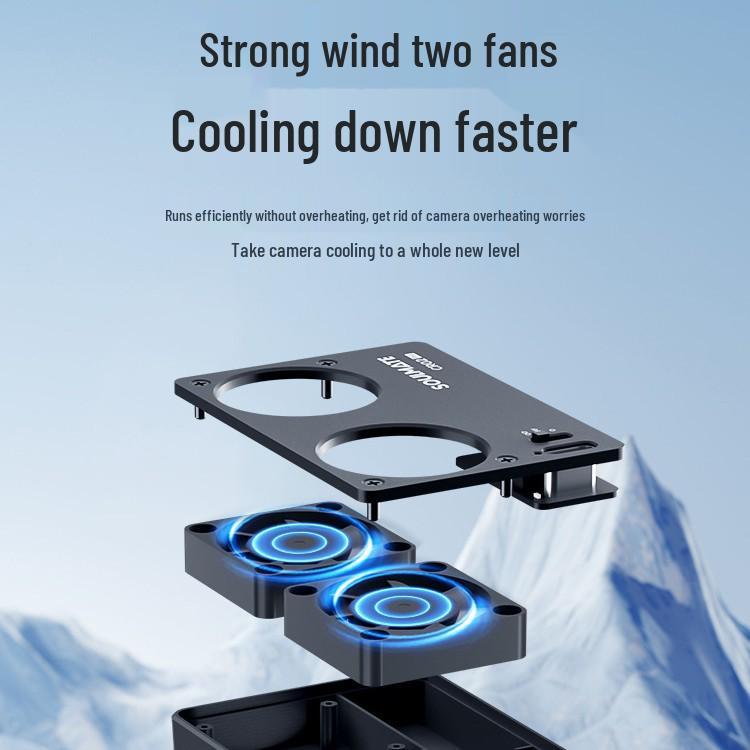 8-Bit Charm Camera Cooler CR02 Pro for ZVE1, A6700, A7C2, ZV-E10, ZV1, A7C Compatibility