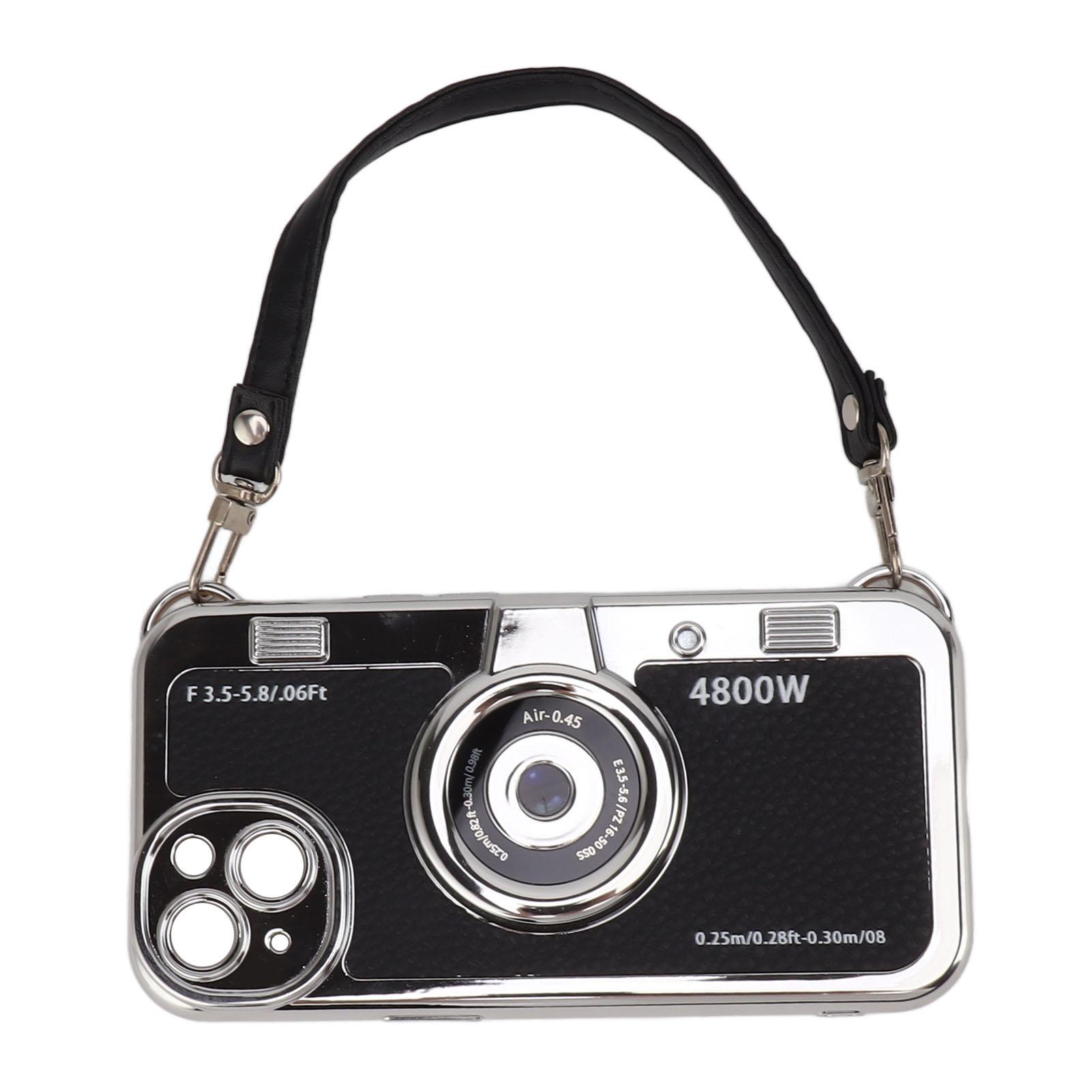 

Емілі в Парижі Чохол для телефону Милий 3D Чохол-накладка для телефону у вигляді вінтажної камери зі шнурком для чоловіків, жінок, хлопчиків