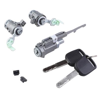 Interruptor de ignição e cilindro de fechadura de porta 2 chaves adequados para Honda Civic 03-05 CR-V 05-06
