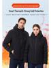 Men's Smart Heated Winter Jacket with Hood - Warm, Constant Temperature, Cold-Proof Cotton Coat