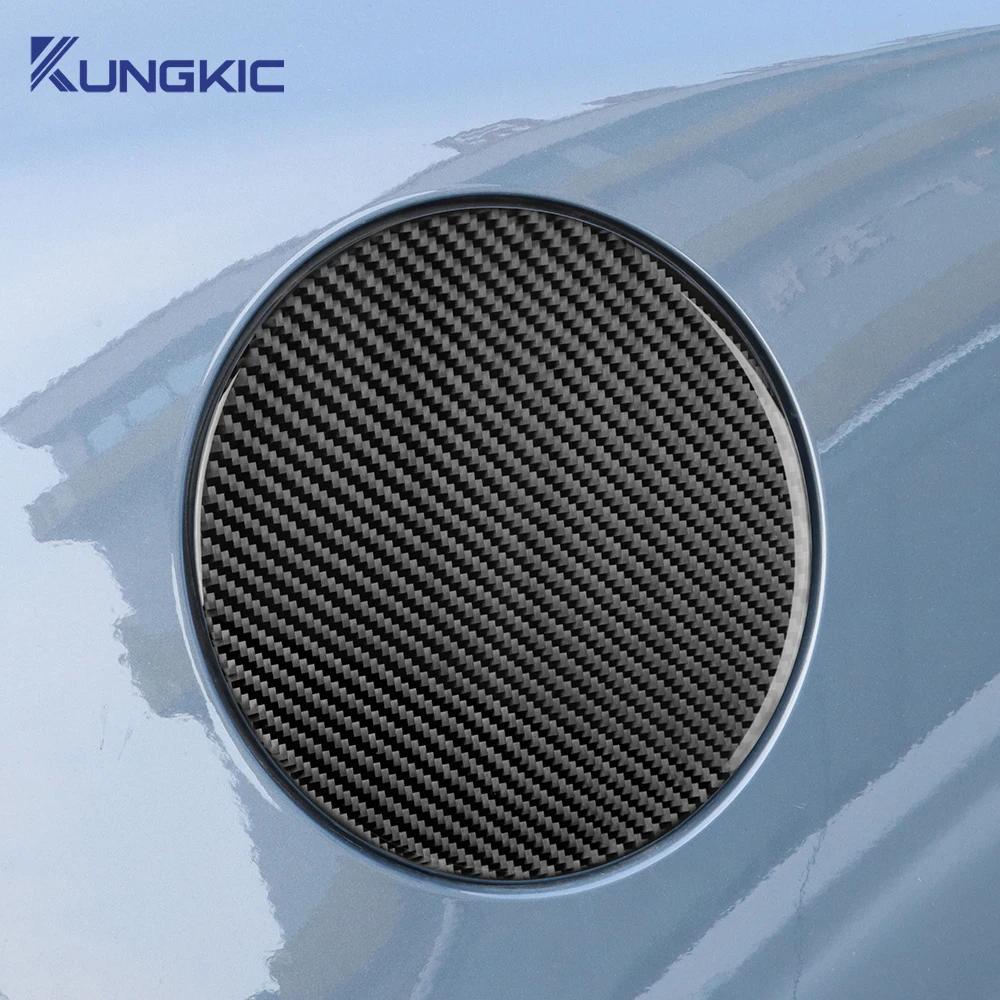 Carbon Fiber Fuel Tank Cap Cover Sticker for Mazda 3 Axela 2019-2025 LHD RHD Interior Accessories