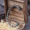 Viking Vintage Wolf Head Bracelet, Hip Hop Men's Jewelry, Punk Fashion Men's Talisman Bracelet, Stylish Accessories For Friend's Birthday Gift