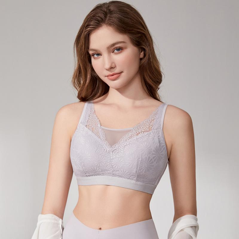 Large Cup Tube Top with Push-up Sexy Full Cup Thin Style Sports Without Steel Ring Large Size Bra