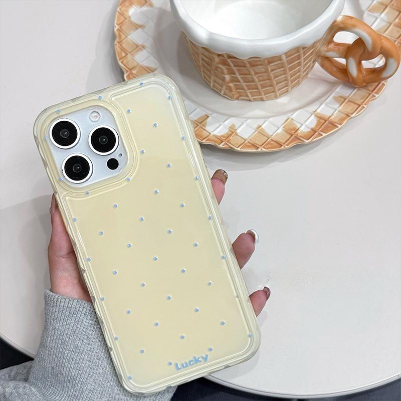 Ins Candy Color Polka Dot Phone Case for Samsung Galaxy S25 S24 S23 S22 S21 Note20 Note10 FE Ultra Plus 4G 5G Clear Back Cover