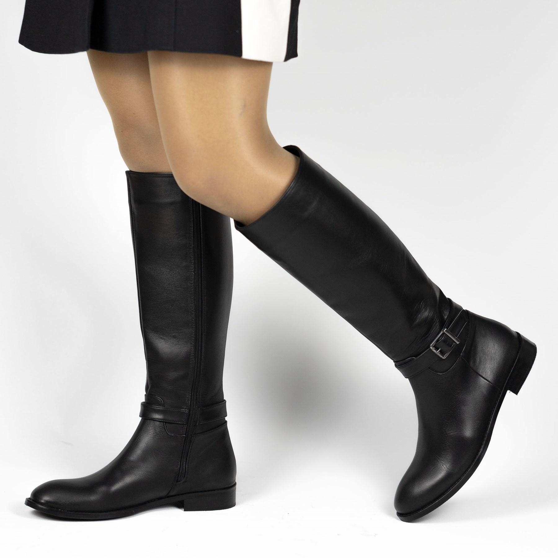 

Женские повседневные стильные высокие сапоги из натуральной кожи