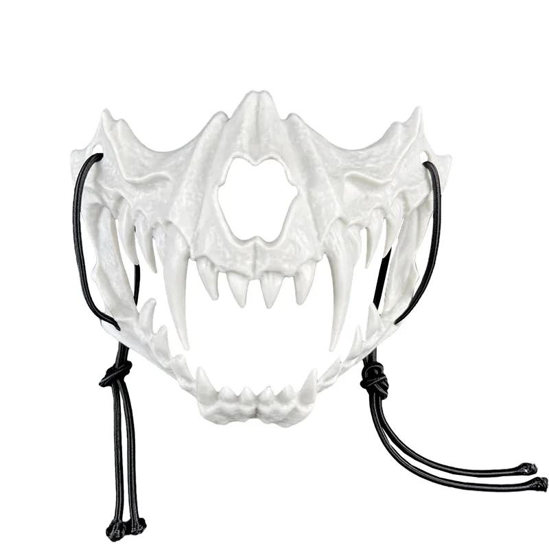 Halloween Cosplay Costume Kit Animal Dragon God Tengu Mask Terrifying Yasha Costume for Men Women Party Anime Cos