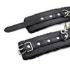 Leather Bdsm Handcuffs Sexy Ankle cuffs Adult Sex Toys for Womans Couples Fluffy Handcuffs Bdsm Slave Bondage Cuffs Sex Shop