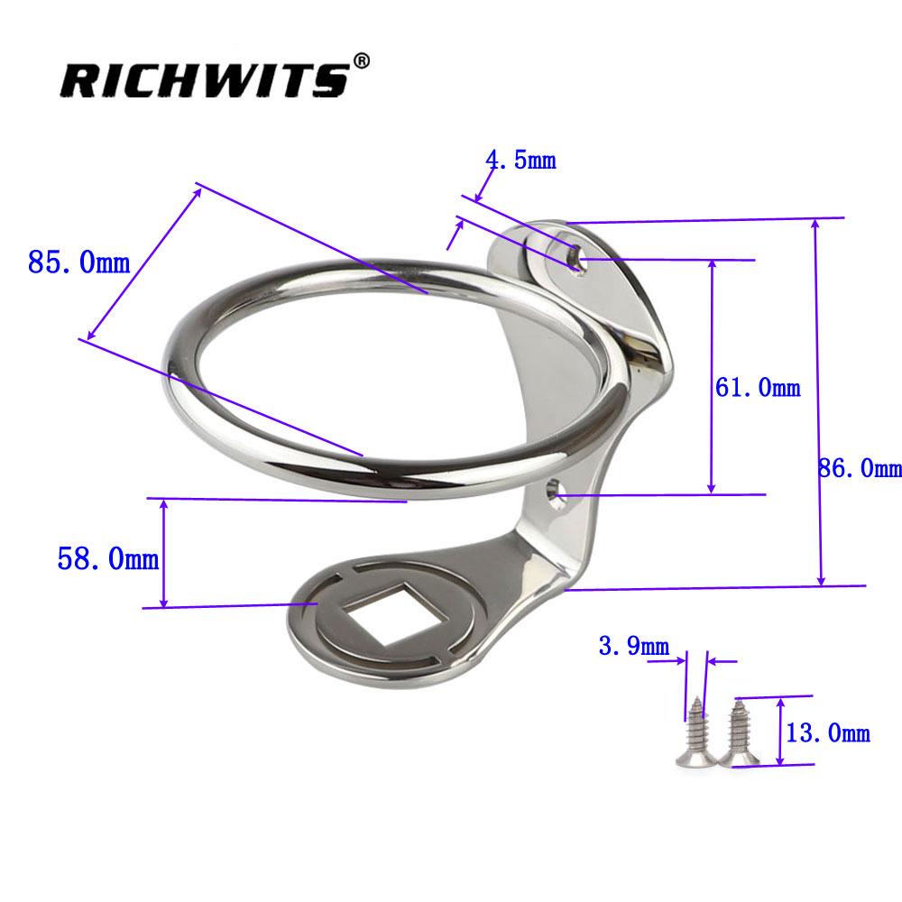 

Stainless Steel Mirror Polished Cup Holder for Yacht, RV, and Motorhome
