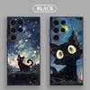 Retro Oil Painting Starry Sky Cat S26Ultra Case For Samsung Galaxy S26 S25 S24 S23 S20 S21 FE S22 Ultra Plus 5G Soft Phone Cover