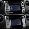 2x Carbon Fiber Central Console Volume Switch Cover Trim For Toyota Tundra 14-18